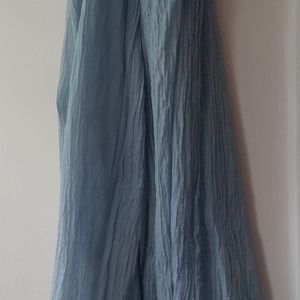 Linen Aqua Scarf